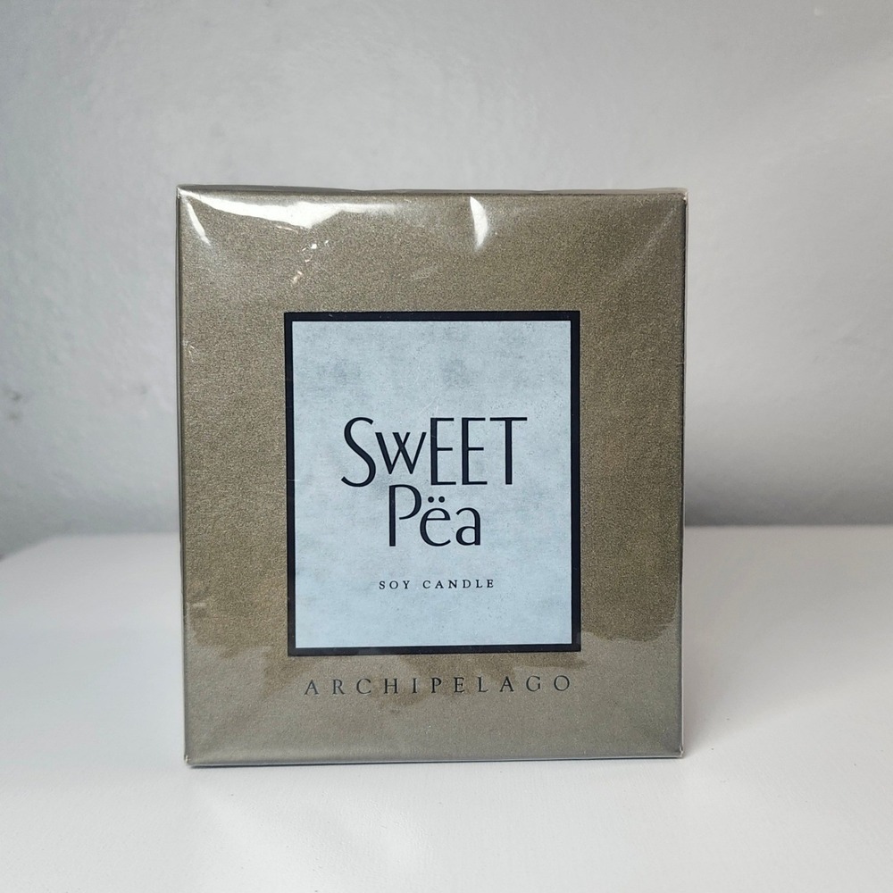 Archipelago "SWEET PEA" Soy Candle 14oz Floral Scented DISCOUNTED HTF Sealed